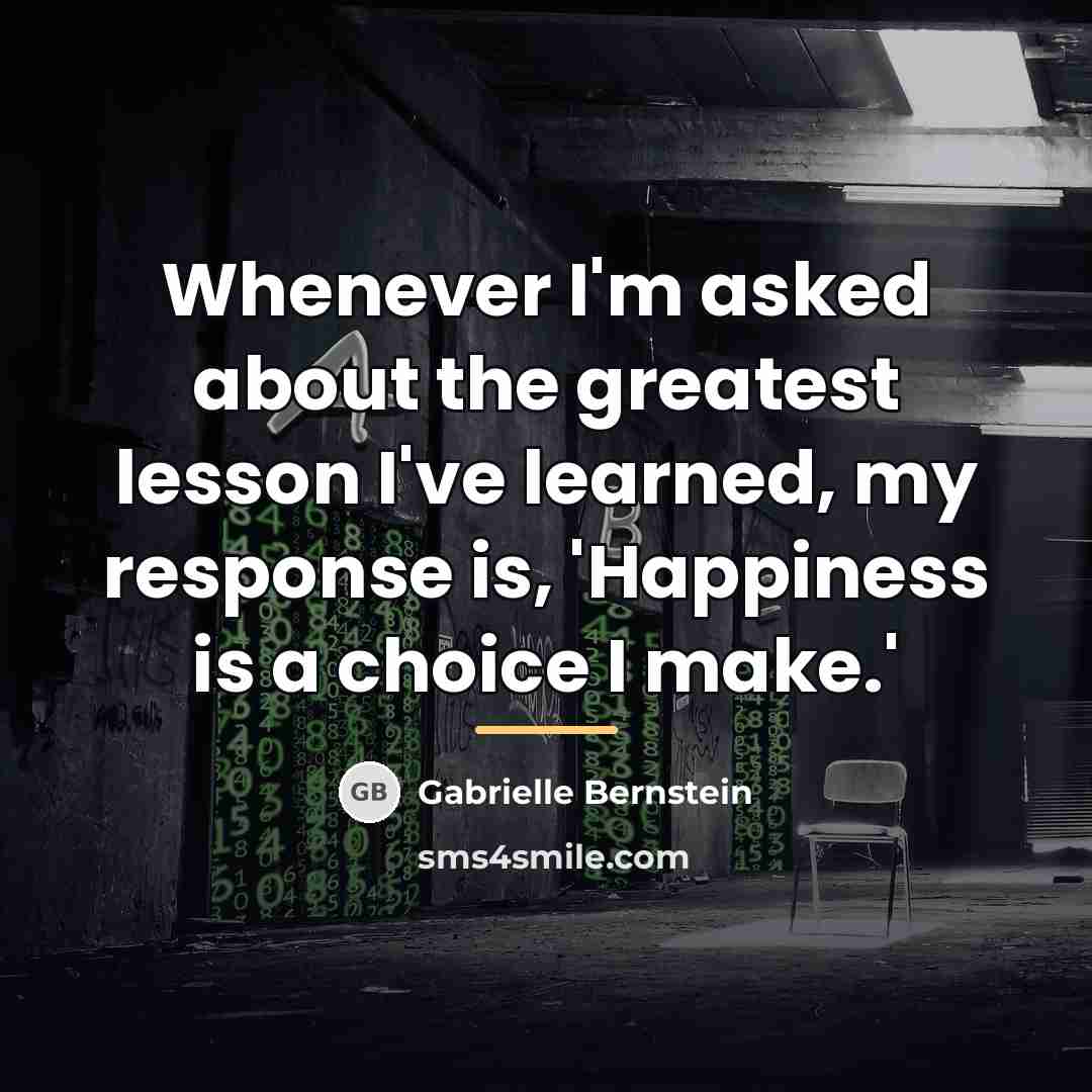 “Whenever I'm asked about the greatest lesson I've learned, my…” quote by Gabrielle Bernstein