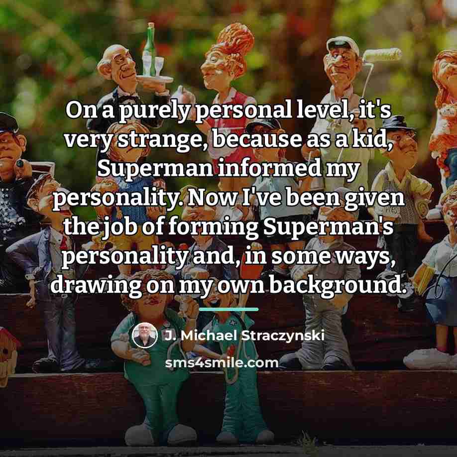 “On a purely personal level, it's very strange, because as…” quote by J. Michael Straczynski