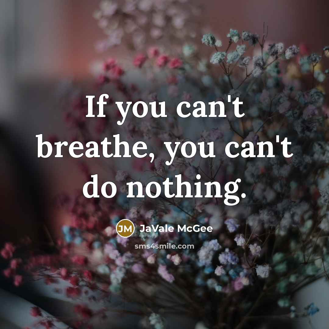 “If you can't breathe, you can't do nothing.…” quote by JaVale McGee