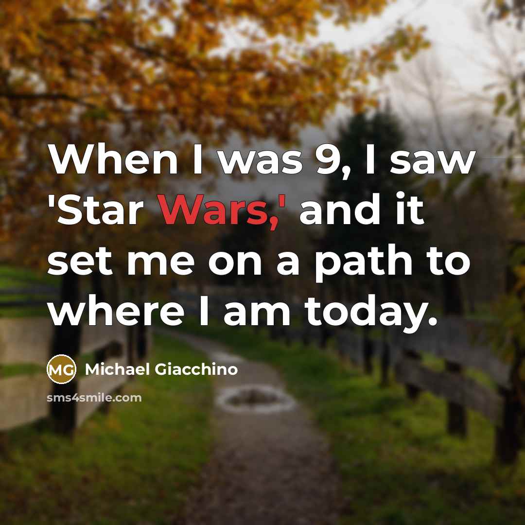 “When I was 9, I saw 'Star Wars,' and it…” quote by Michael Giacchino