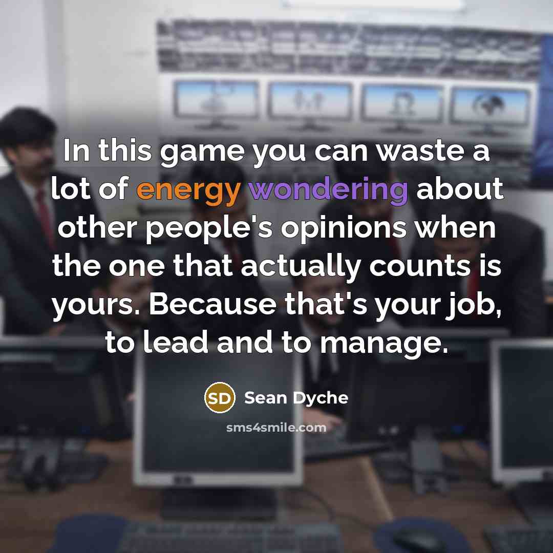 “In this game you can waste a lot of energy…” quote by Sean Dyche