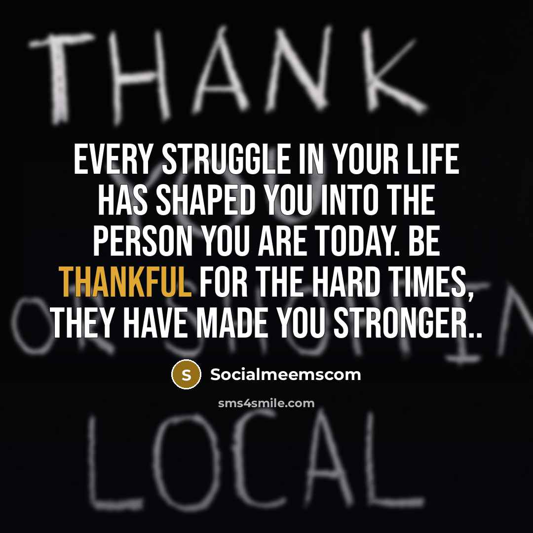 “Every struggle in your life has shaped you into the…” quote by Socialmeemscom