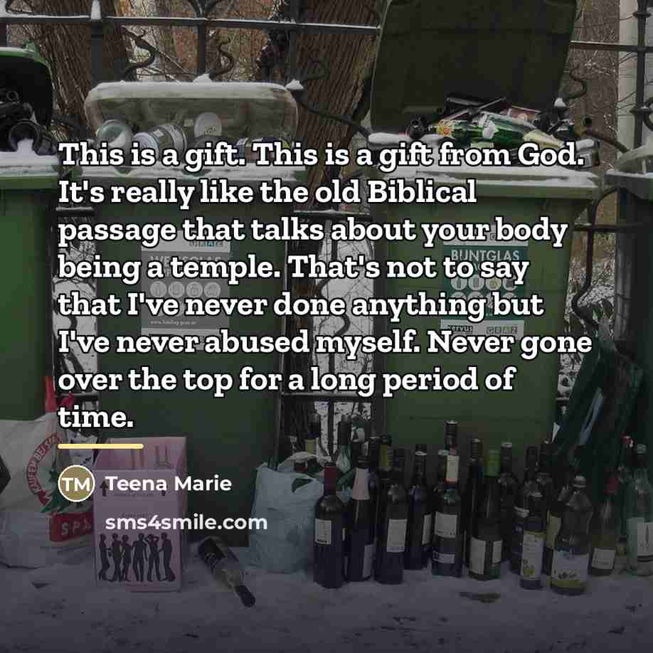 “This is a gift. This is a gift from God.…” quote by Teena Marie