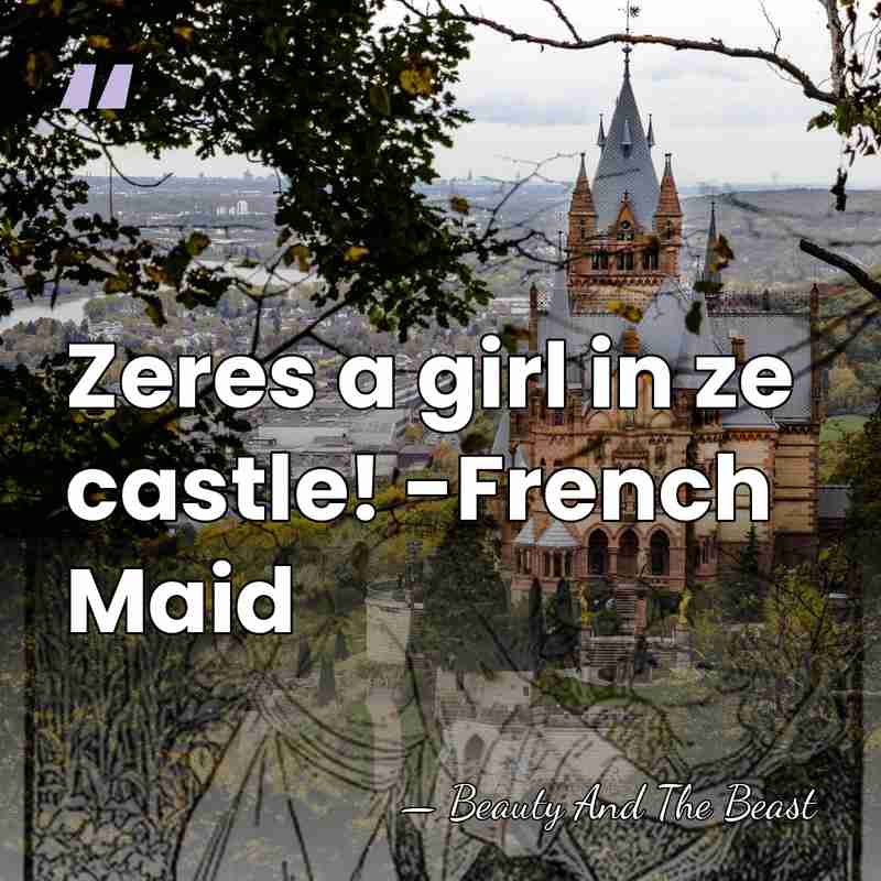 Zeres a girl in ze castle! -French Maid - Beauty And The Beast