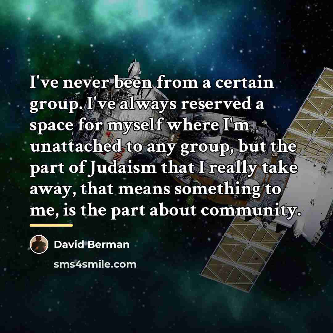 “I've never been from a certain group. I've always reserved…” quote by David Berman