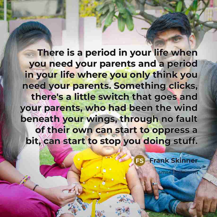 “There is a period in your life when you need…” quote by Frank Skinner