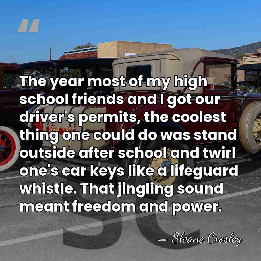 The year most of my high school friends and I got our&hellip; - Sloane Crosley