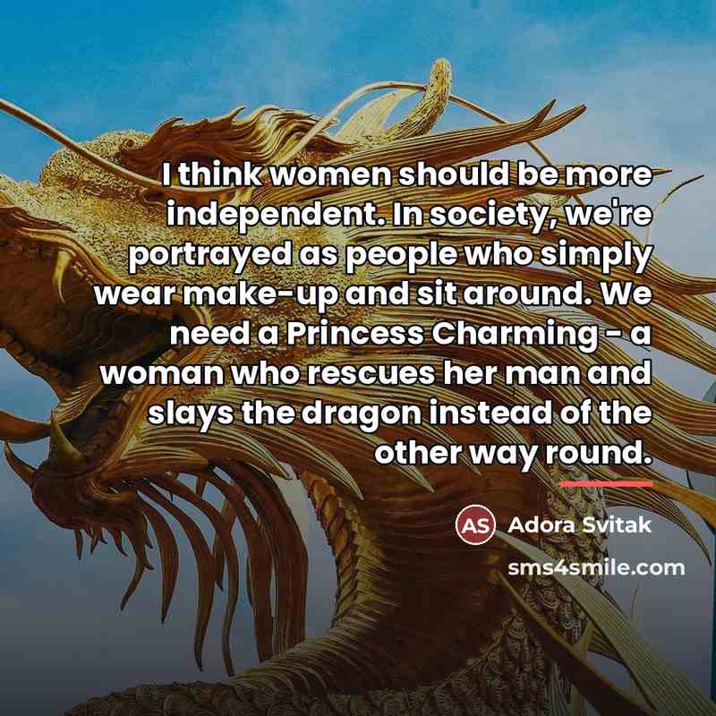 “I think women should be more independent. In society, we're…” quote by Adora Svitak