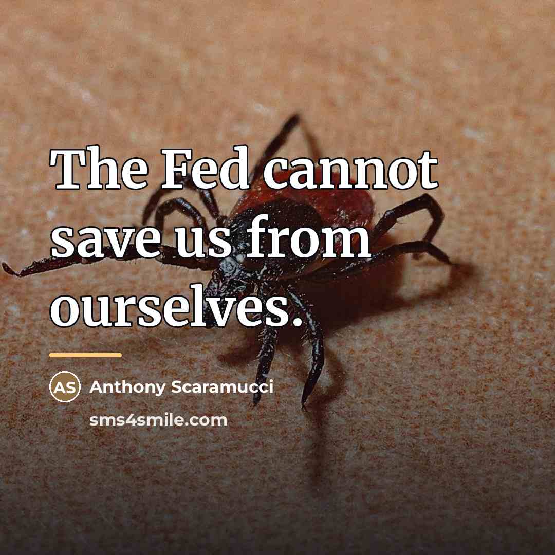 “The Fed cannot save us from ourselves.…” quote by Anthony Scaramucci