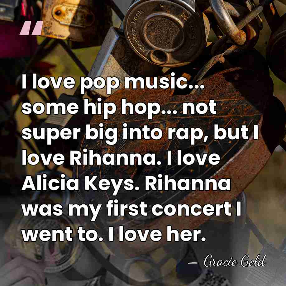 I love pop music... some hip hop... not super big into rap,&hellip; - Gracie Gold