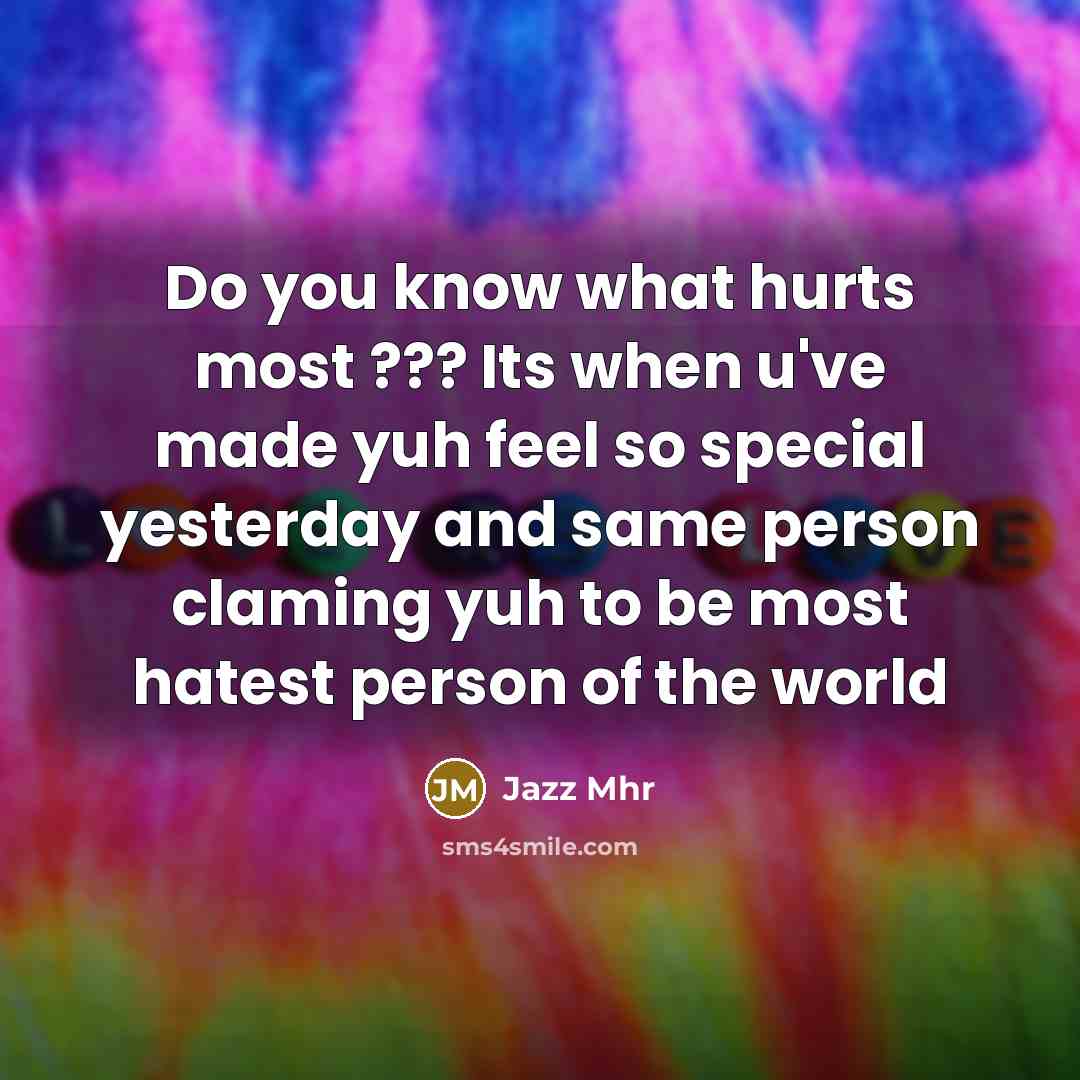 “Do you know what hurts most ??? Its when u've…” quote by Jazz Mhr