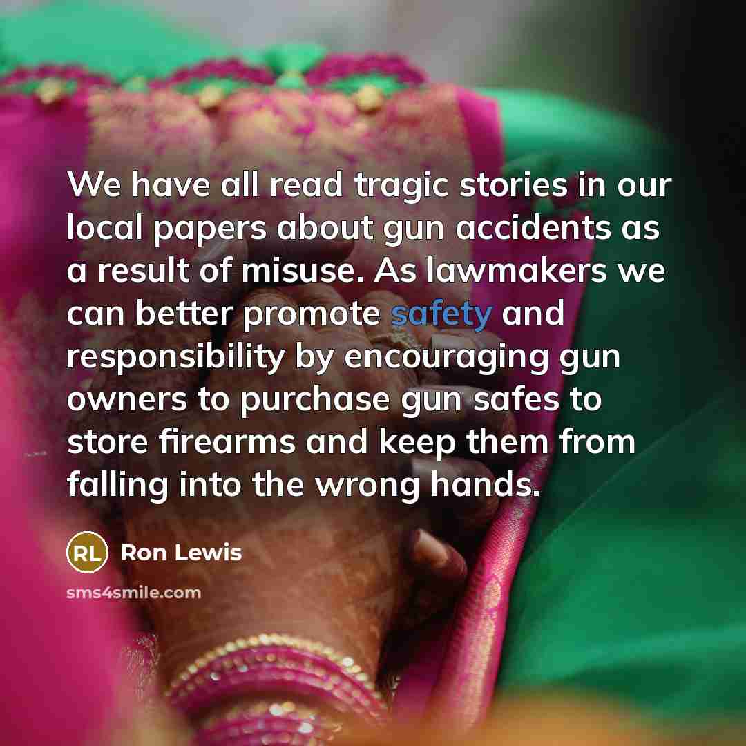 “We have all read tragic stories in our local papers…” quote by Ron Lewis