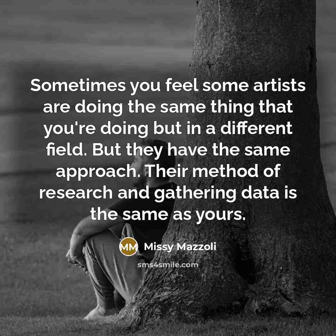 “Sometimes you feel some artists are doing the same thing…” quote by Missy Mazzoli