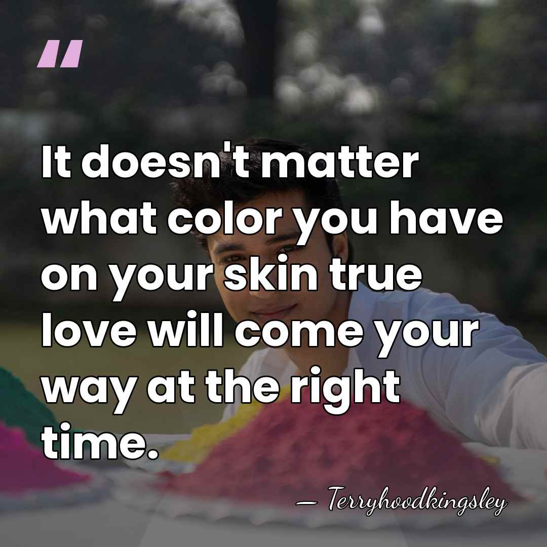 It doesn't matter what color you have on your skin true love&hellip; - Terryhoodkingsley