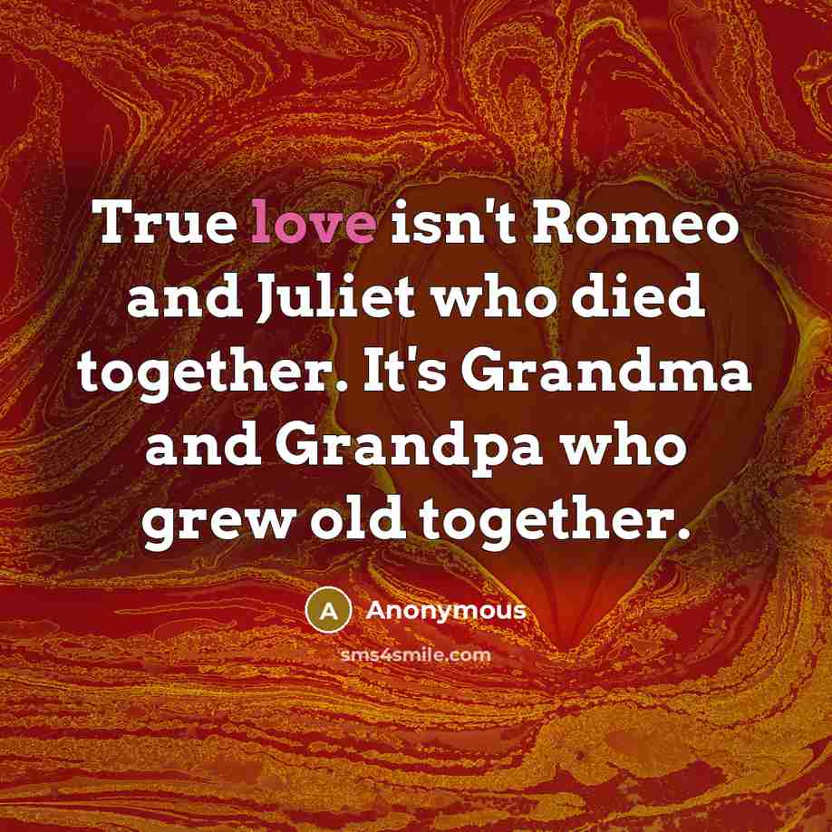 “True love isn't Romeo and Juliet who died together. It's…” quote by Anonymous