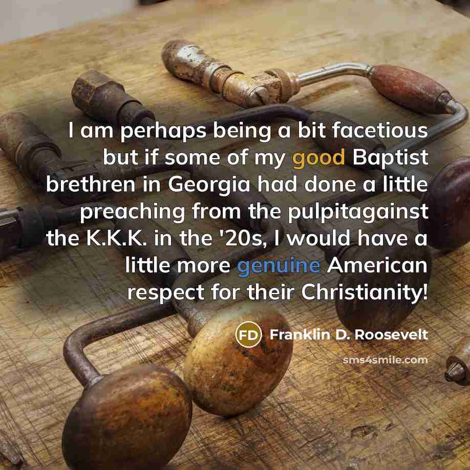 “I am perhaps being a bit facetious but if some…” quote by Franklin D. Roosevelt
