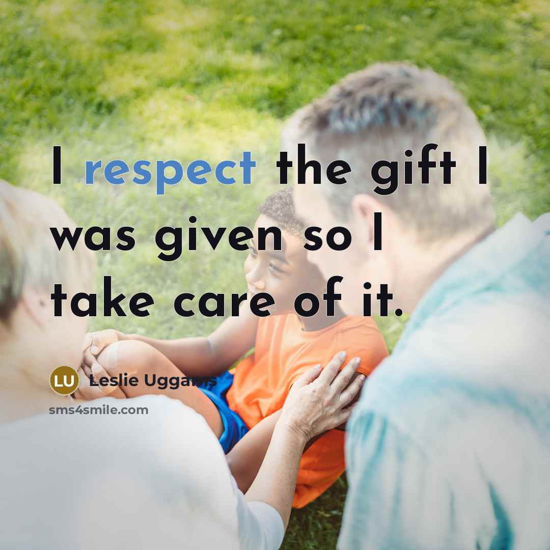 “I respect the gift I was given so I take…” quote by Leslie Uggams