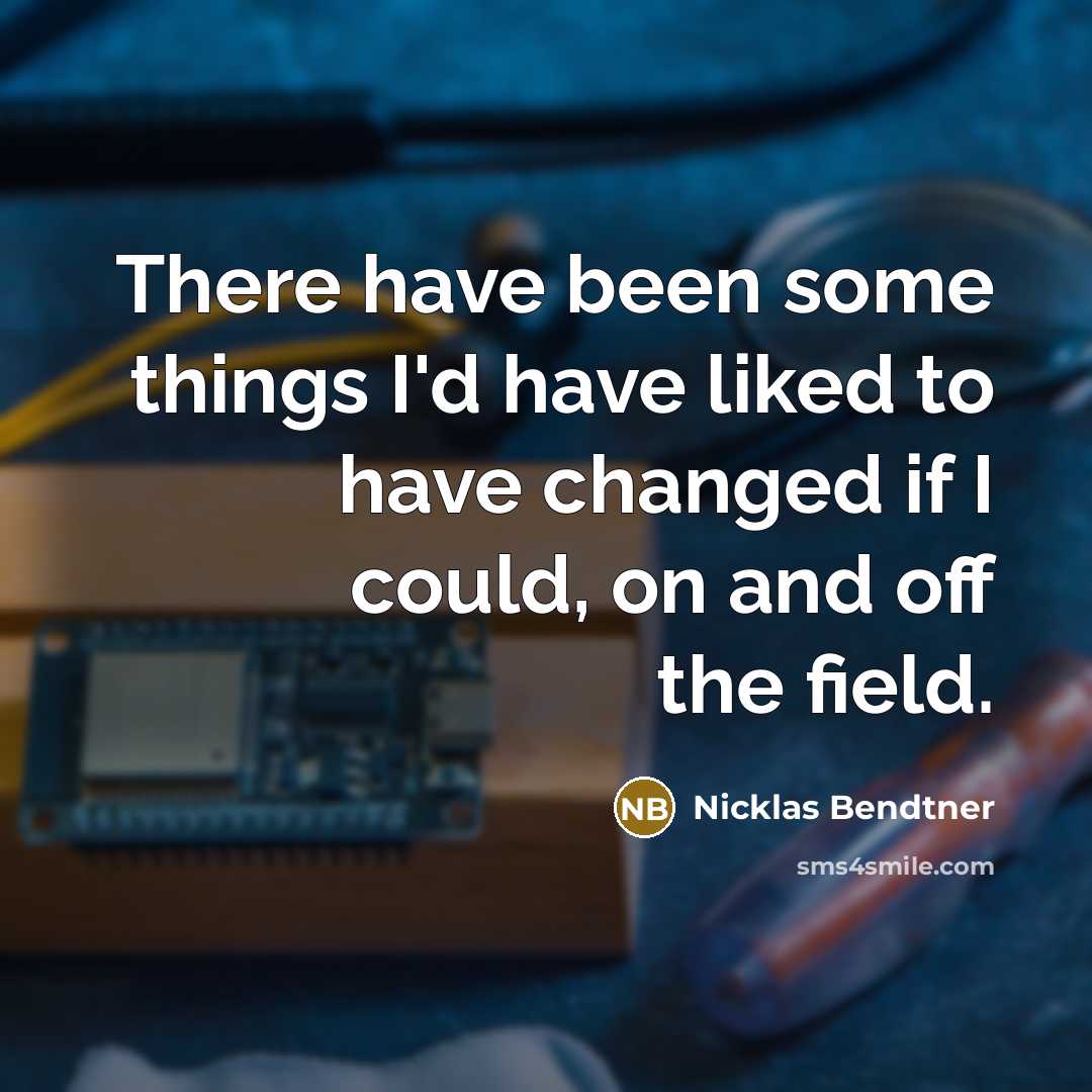 “There have been some things I'd have liked to have…” quote by Nicklas Bendtner