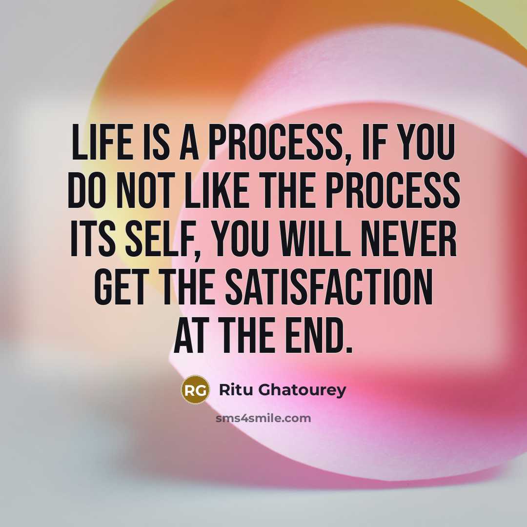 “Life is a process, if you do not like the…” quote by Ritu Ghatourey