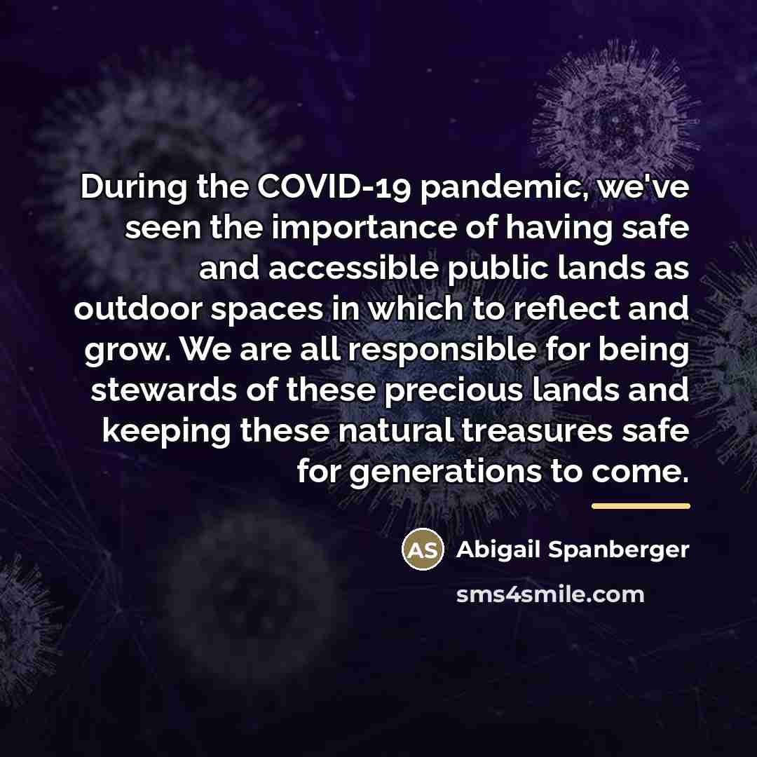 “During the COVID-19 pandemic, we've seen the importance of having…” quote by Abigail Spanberger