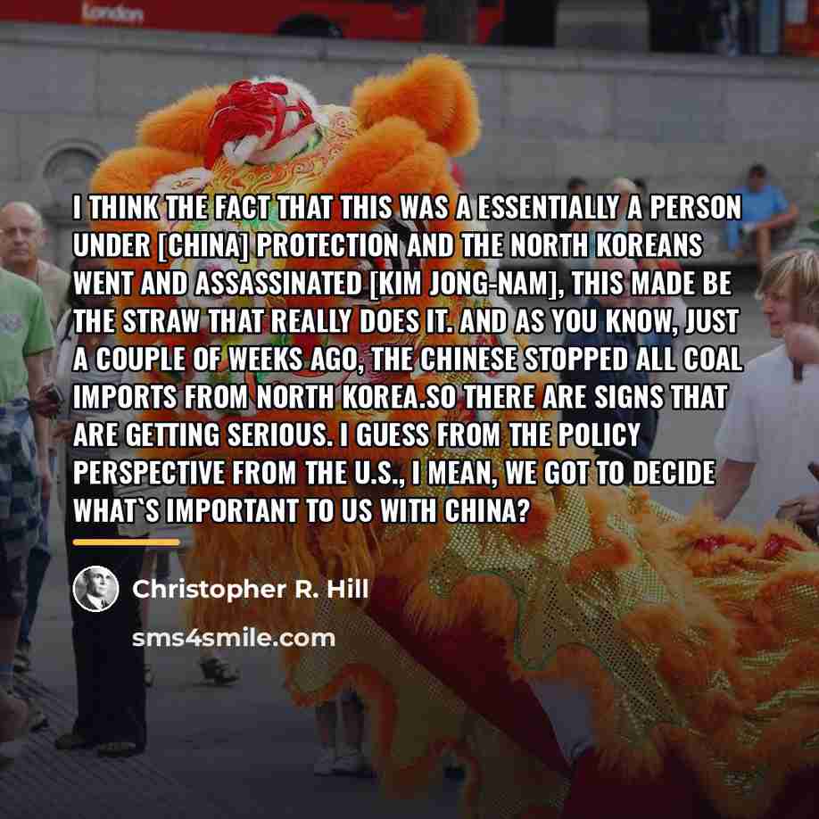 “I think the fact that this was a essentially a…” quote by Christopher R. Hill