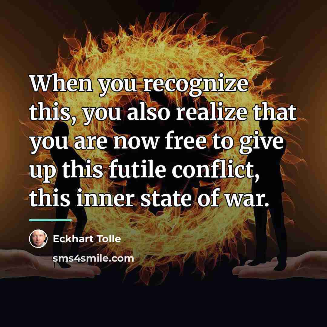 “When you recognize this, you also realize that you are…” quote by Eckhart Tolle