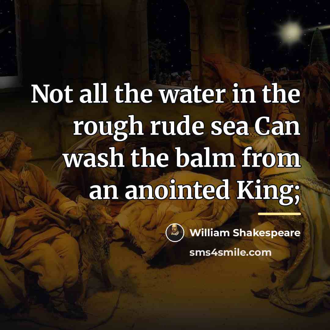 “Not all the water in the rough rude sea Can…” quote by William Shakespeare