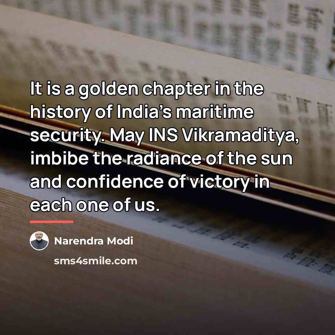 “It is a golden chapter in the history of India's…” quote by Narendra Modi