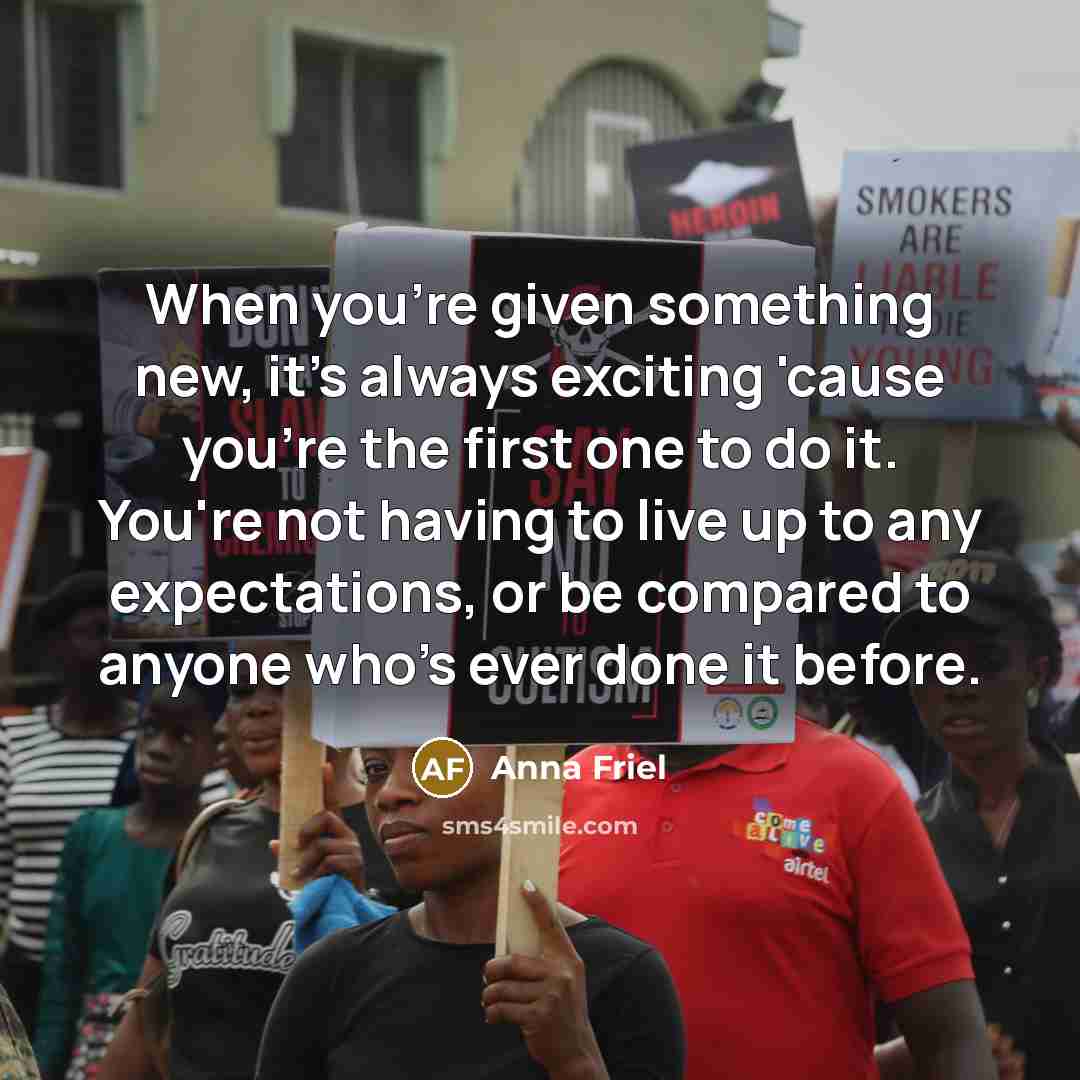 “When you're given something new, it's always exciting 'cause you're…” quote by Anna Friel
