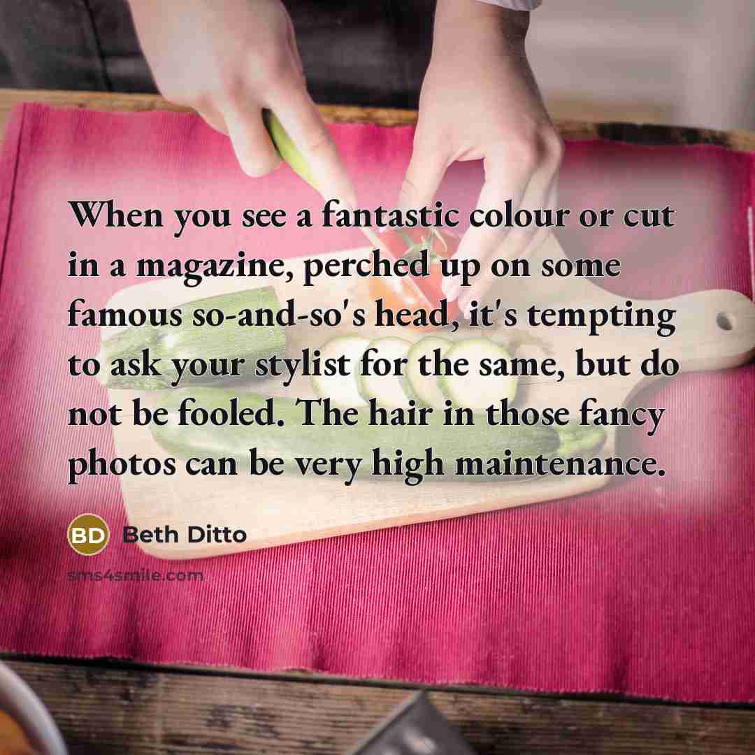 “When you see a fantastic colour or cut in a…” quote by Beth Ditto
