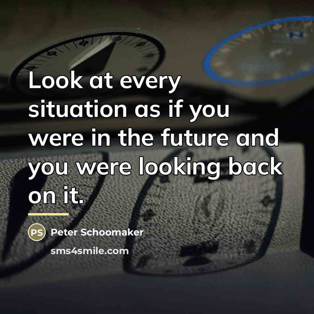 “Look at every situation as if you were in the…” quote by Peter Schoomaker