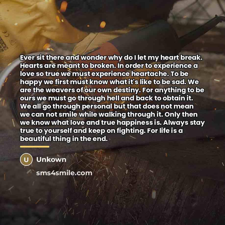“Ever sit there and wonder why do I let my…” quote by Unkown