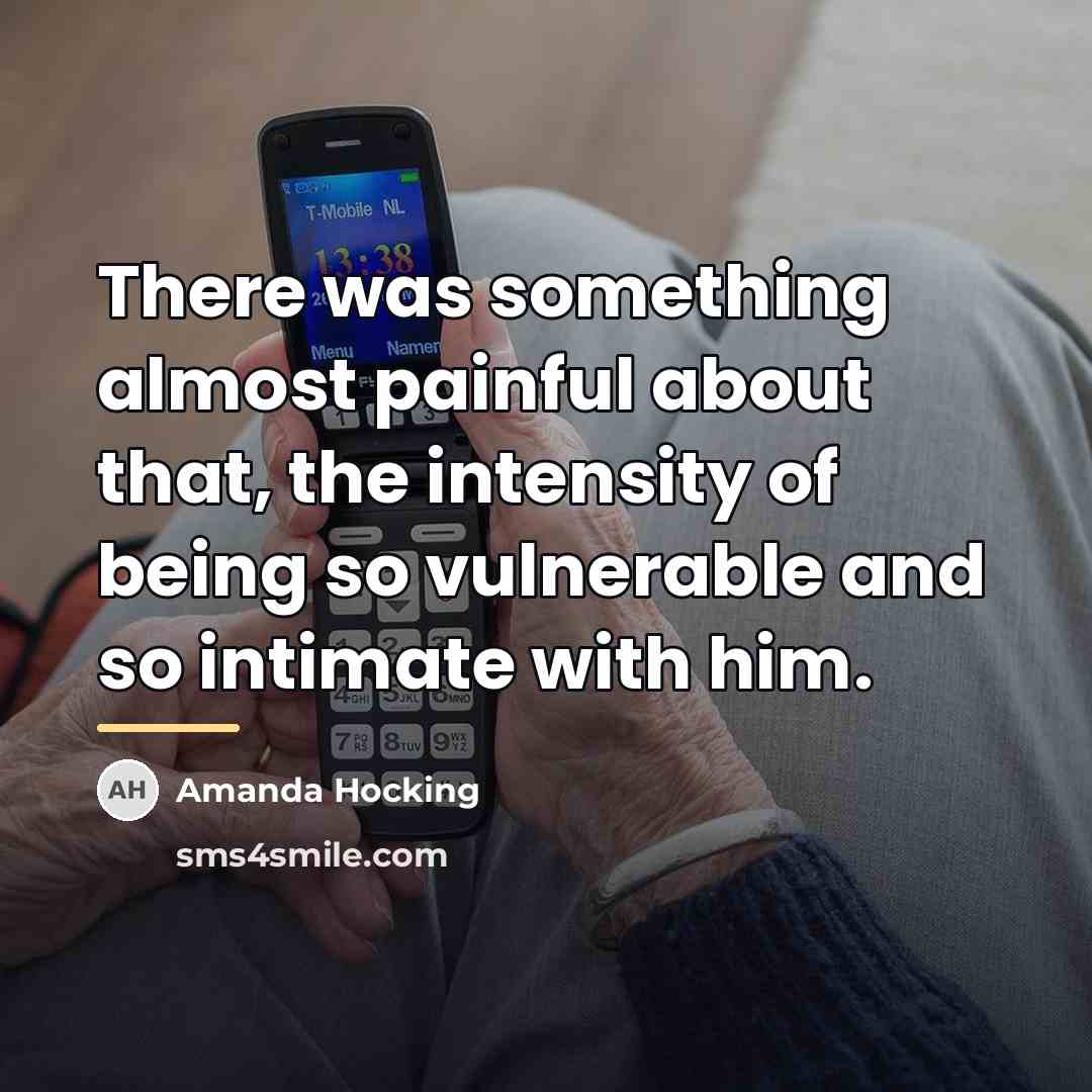 “There was something almost painful about that, the intensity of…” quote by Amanda Hocking