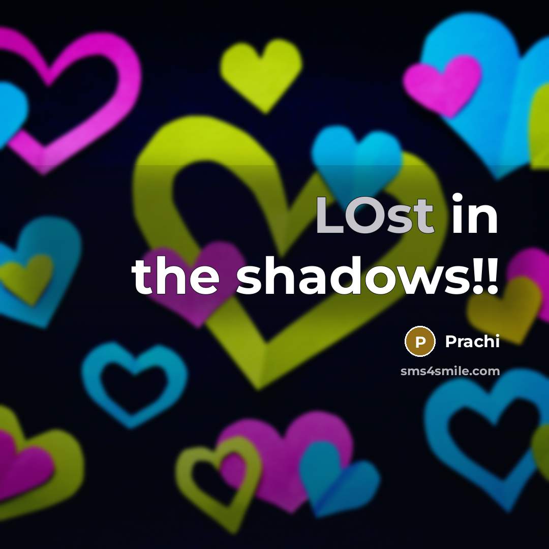 “LOst in the shadows!!…” quote by Prachi