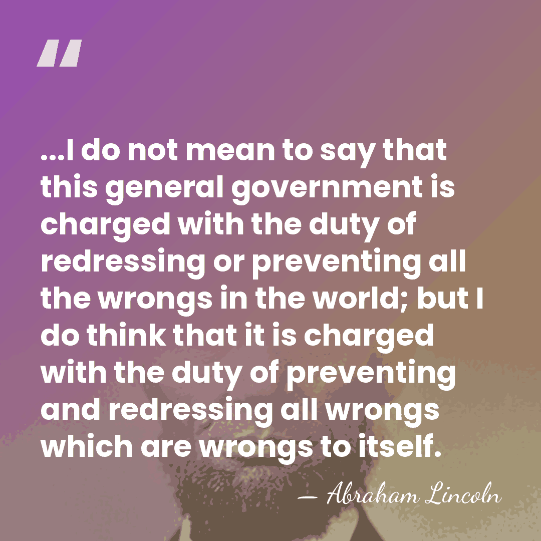 ...I do not mean to say that this general government is charged&hellip; - Abraham Lincoln