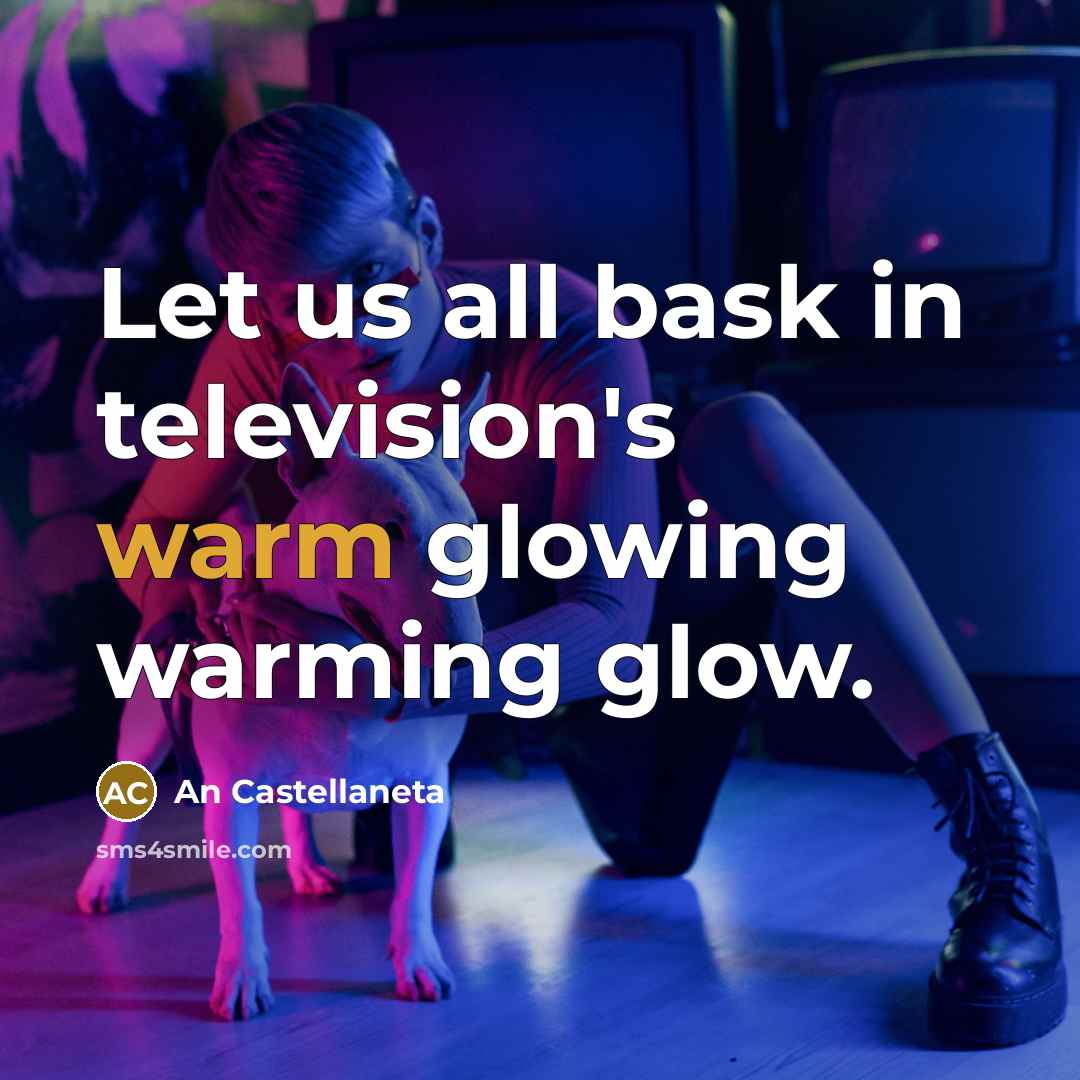 “Let us all bask in television's warm glowing warming glow.” quote by An Castellaneta