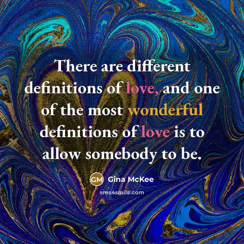 “There are different definitions of love, and one of the…” quote by Gina McKee