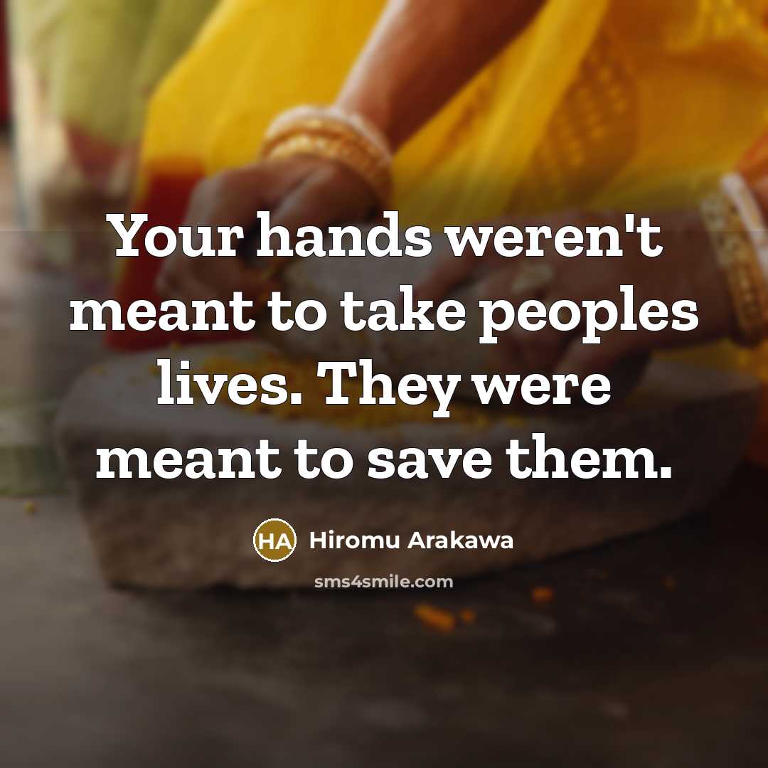 “Your hands weren't meant to take peoples lives. They were…” quote by Hiromu Arakawa