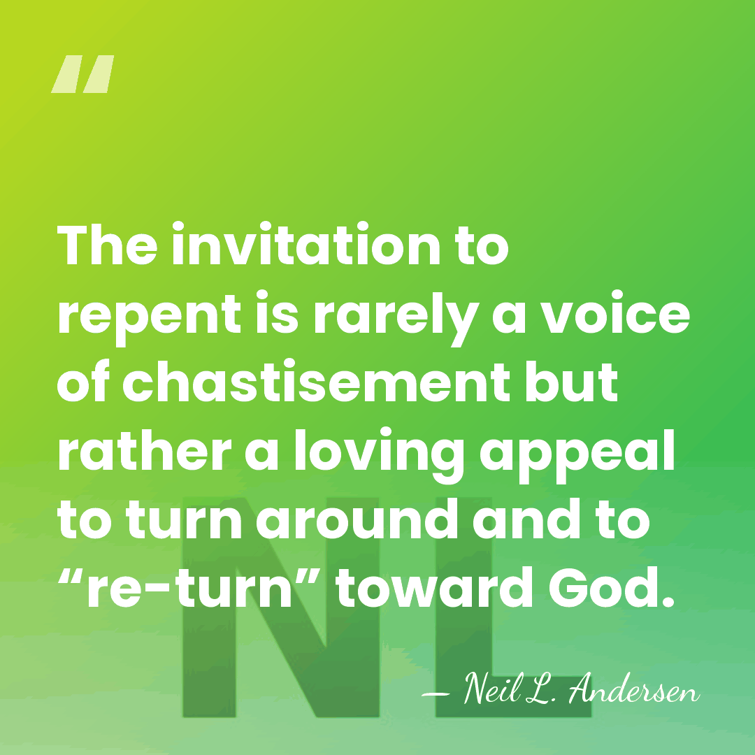 The invitation to repent is rarely a voice of chastisement but rather&hellip; - Neil L. Andersen
