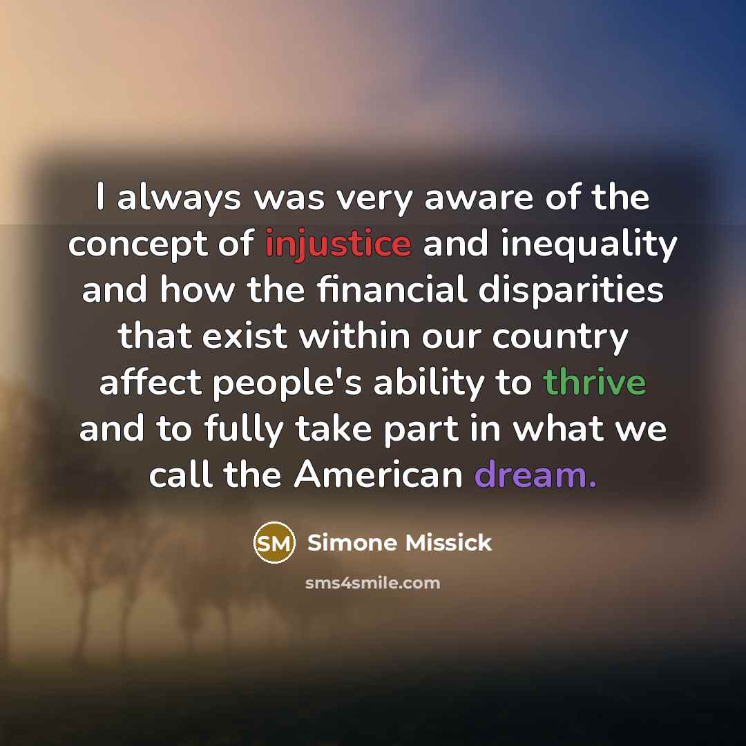 “I always was very aware of the concept of injustice…” quote by Simone Missick