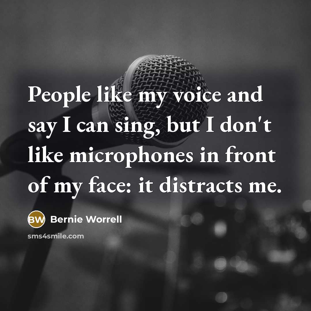 “People like my voice and say I can sing, but…” quote by Bernie Worrell