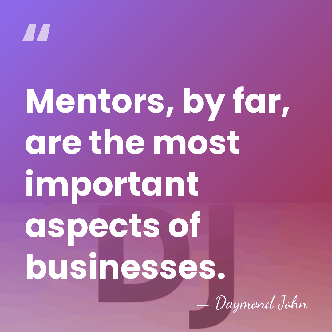 Mentors, by far, are the most important aspects of businesses. - Daymond John