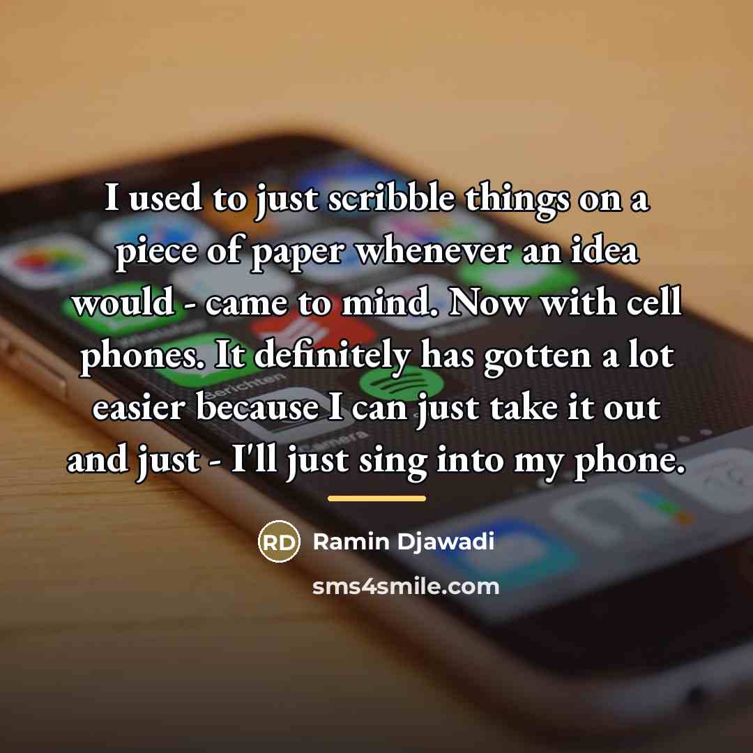 “I used to just scribble things on a piece of…” quote by Ramin Djawadi