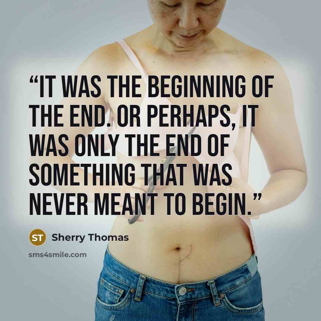 “It was the beginning of the end. Or perhaps, it was only the end of something that was never meant to begin.” quote by Sherry Thomas
