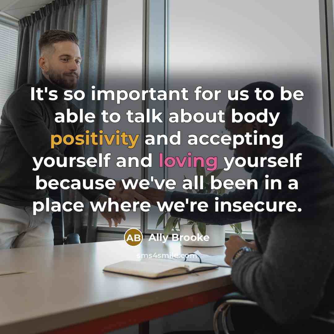 “It's so important for us to be able to talk…” quote by Ally Brooke
