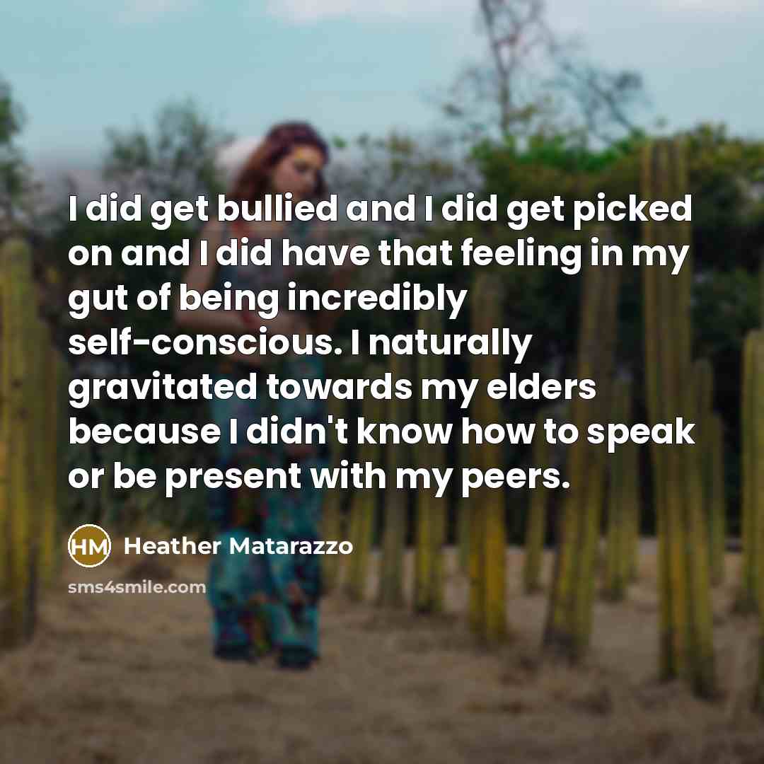 “I did get bullied and I did get picked on…” quote by Heather Matarazzo
