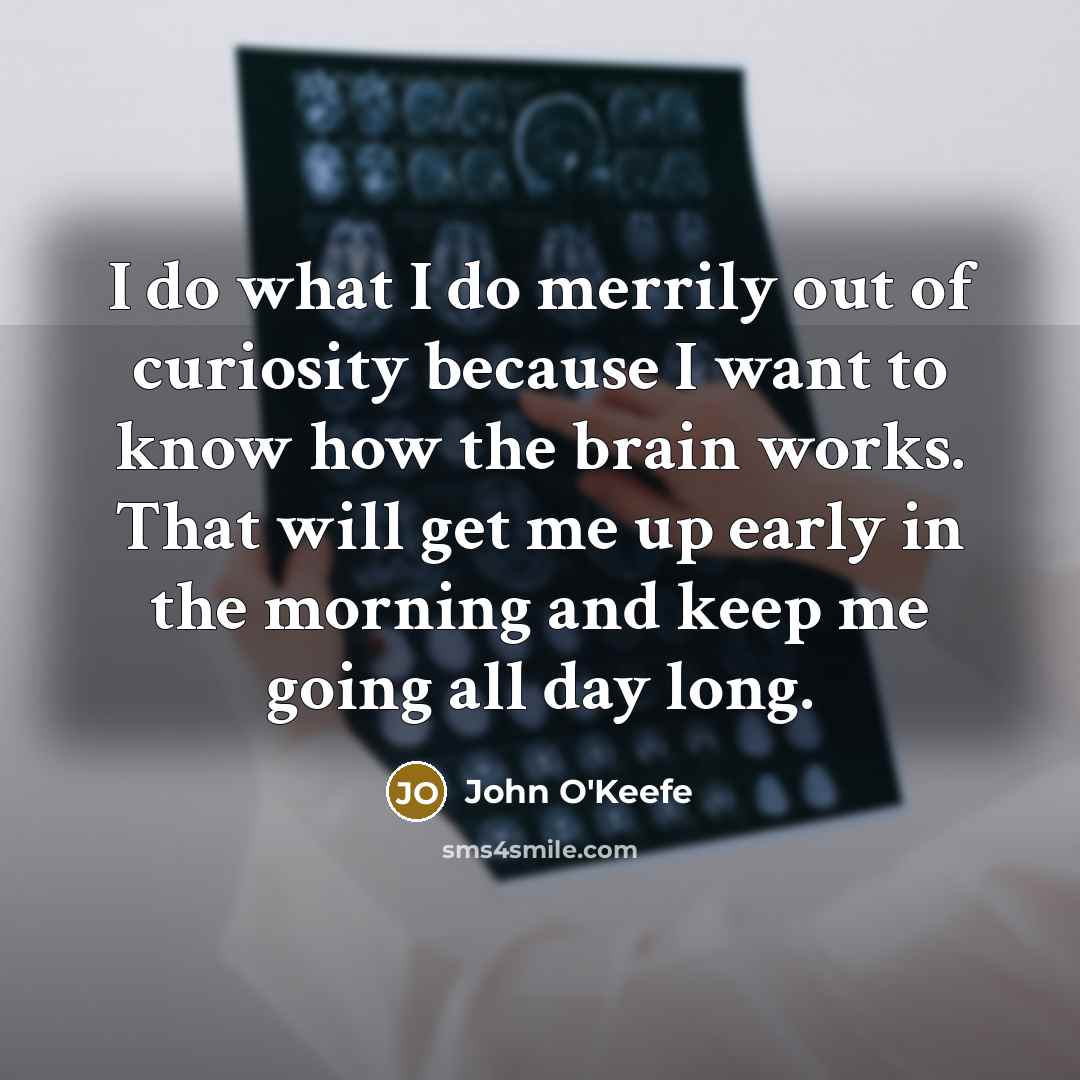 “I do what I do merrily out of curiosity because…” quote by John O'Keefe