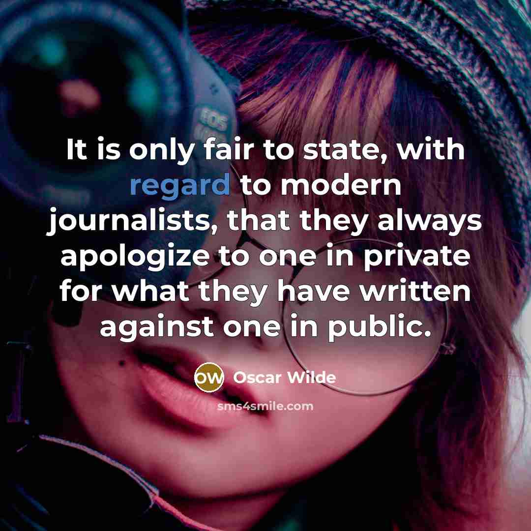 “It is only fair to state, with regard to modern…” quote by Oscar Wilde
