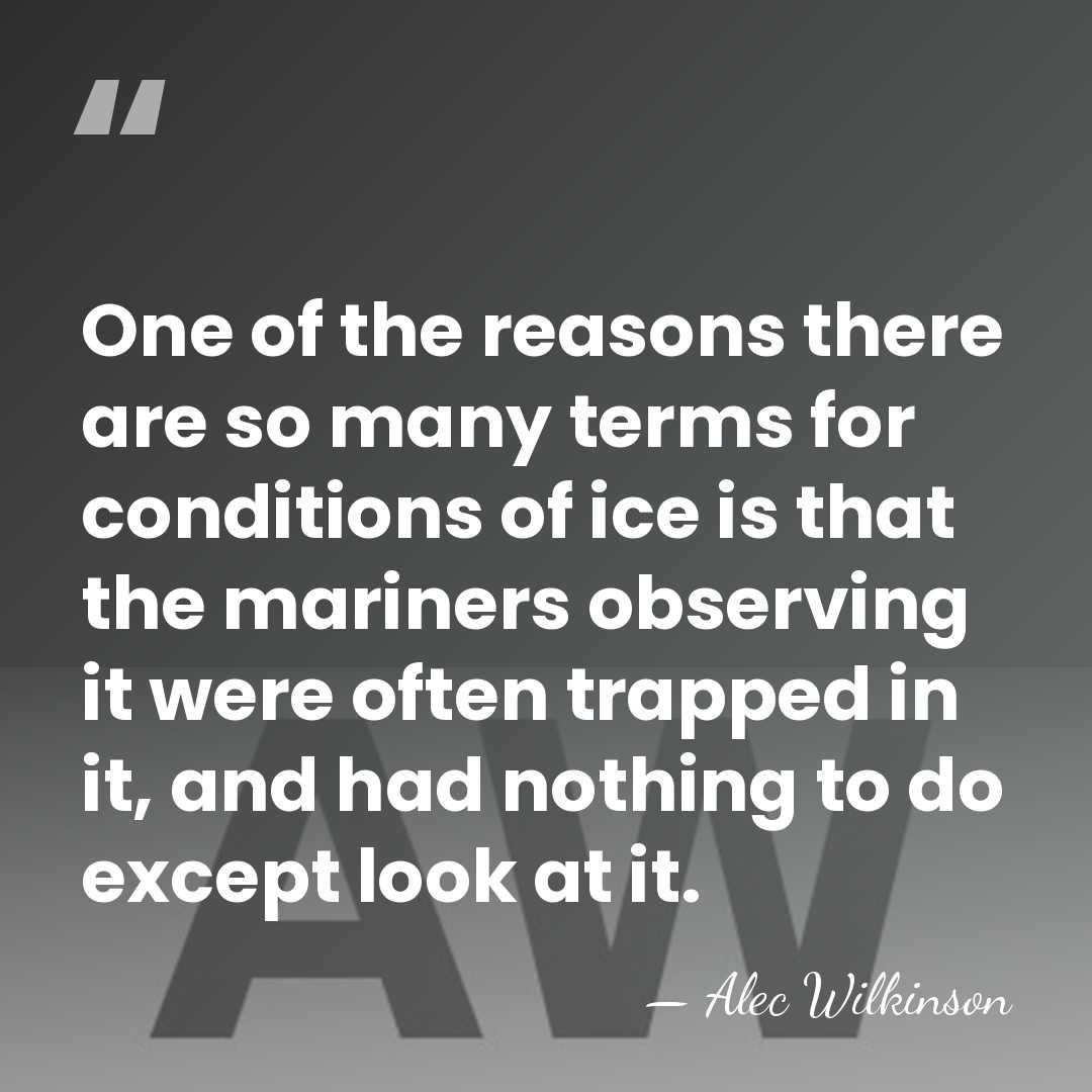 One of the reasons there are so many terms for conditions of&hellip; - Alec Wilkinson