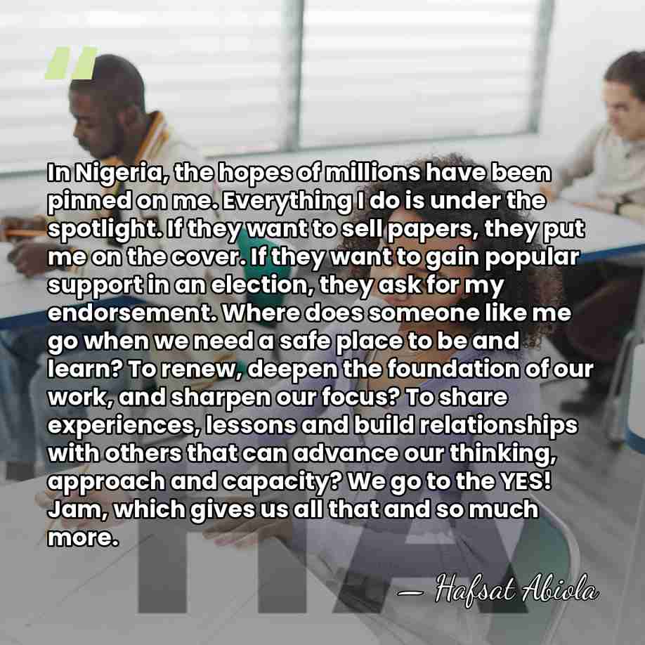 In Nigeria, the hopes of millions have been pinned on me. Everything&hellip; - Hafsat Abiola